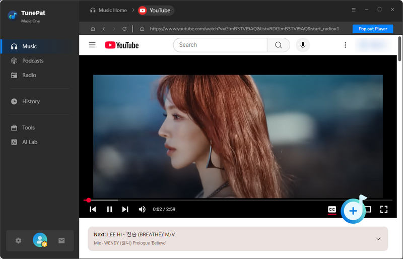 Add YouTube to TunePat