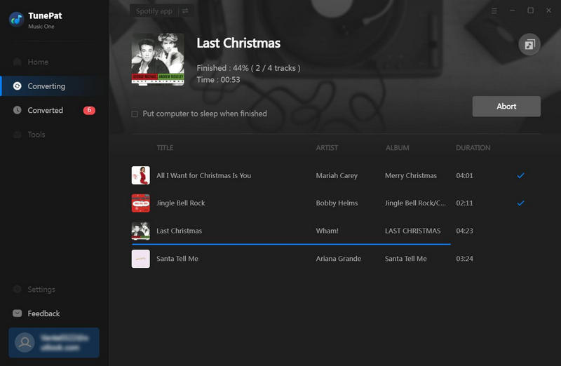 converting christmas music