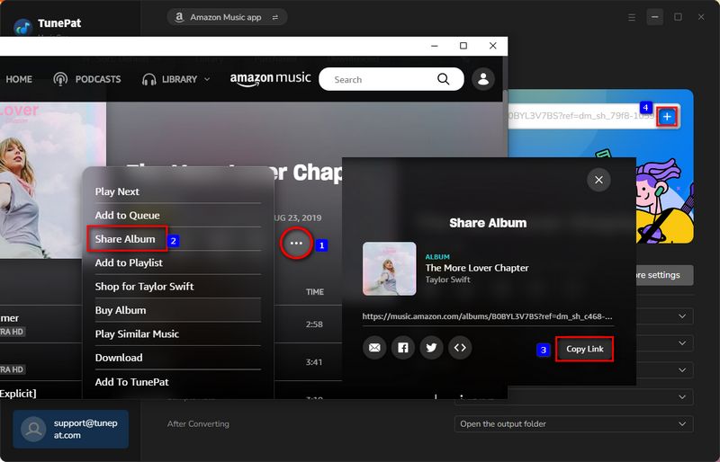 add Amazon Music to tunepat