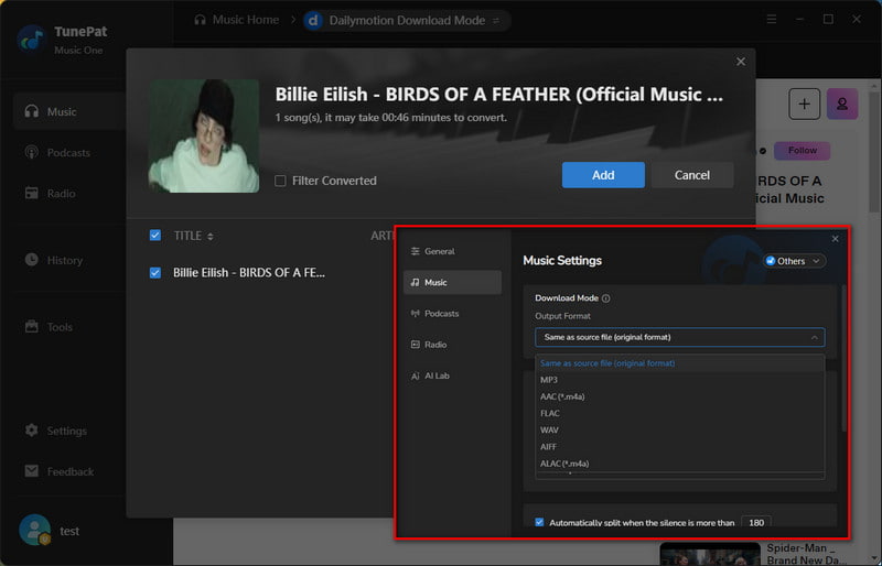 music one download dailymotion