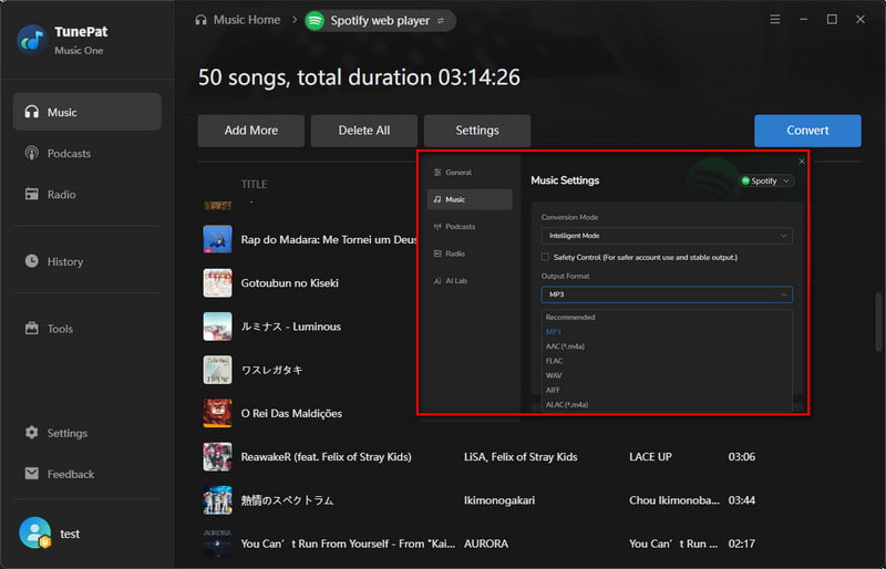 download anime mix playlist from Spotify