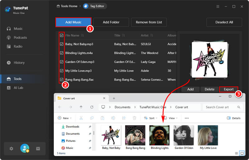 Export Album Art in One Click