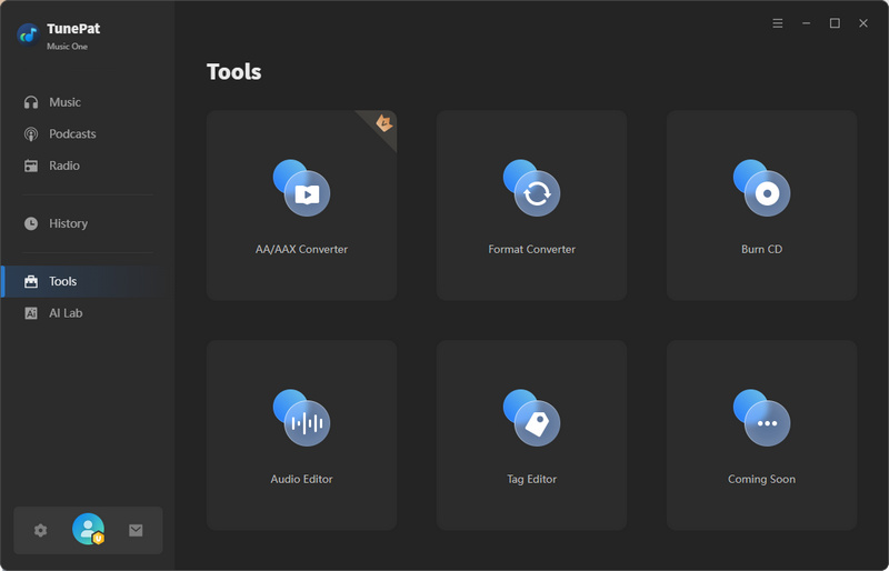 TunePat Music One Tools Interface