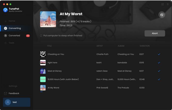 Convert Spotify music with TunePat Mac