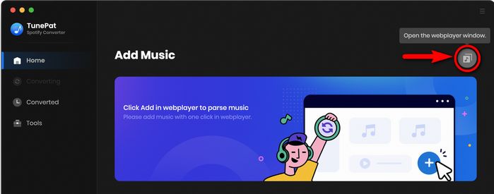 start tunepat spotify music converter on mac