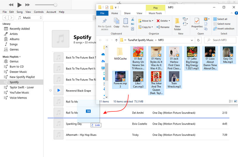 import spotify music to itunes