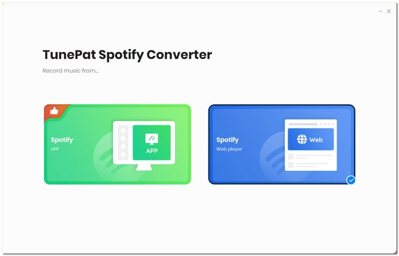 tunepat spotify converter interface
