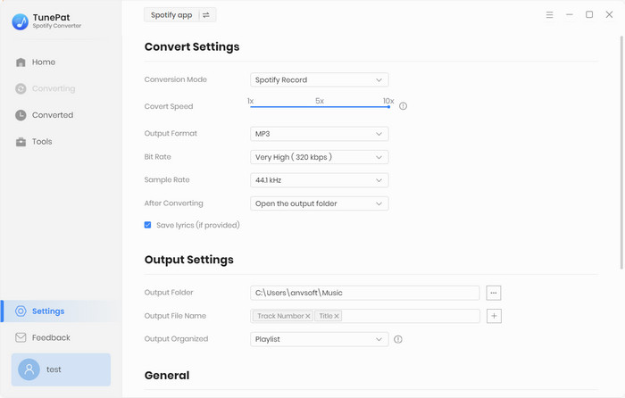 choose mp3 as the output format