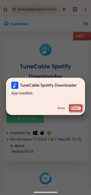 spotify downloader apk installed
