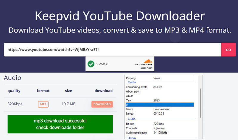 Keepvid rip music from youtube