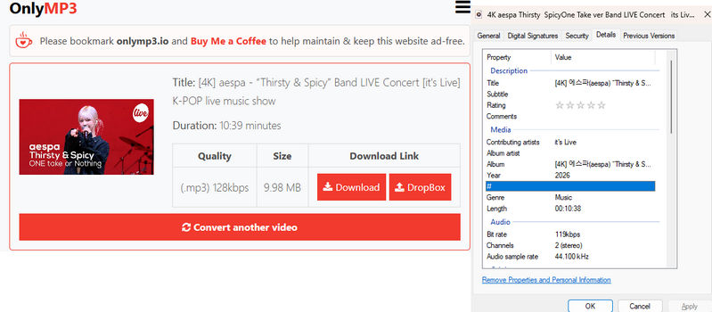 OnlyMP3 rip music from youtube