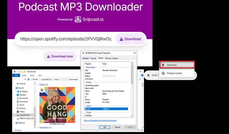 PodcastMP3 download podcast result