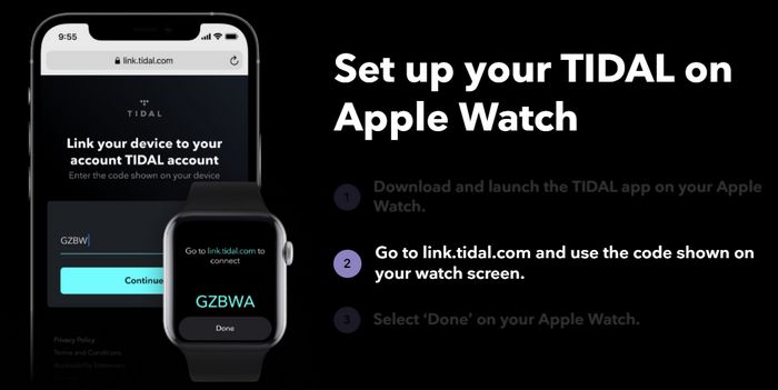 play tidal music on apple watch