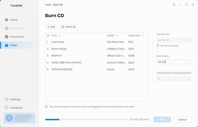 burn cd