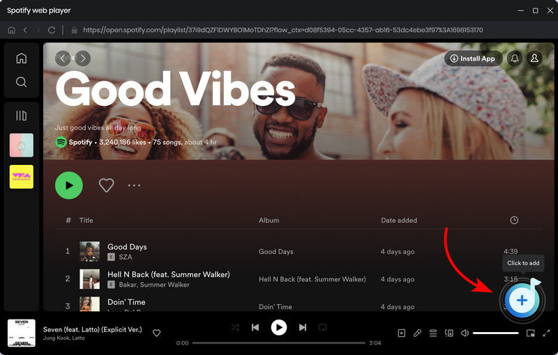 add Spotify music