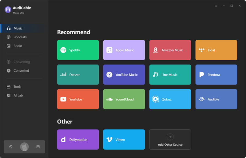 AudiCable interface