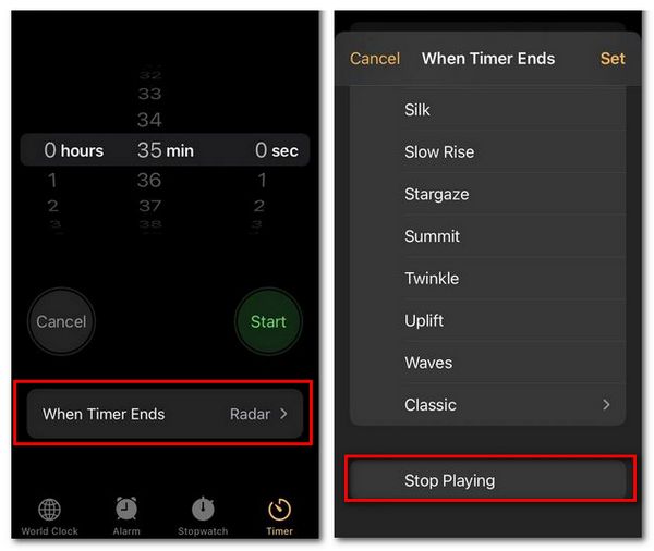 iphone sleep timer