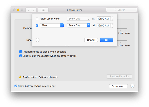 mac sleep timer