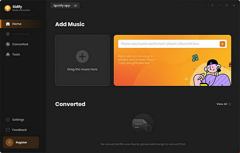 Spotify Converter Main Interface