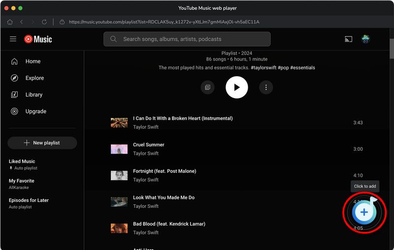 load youtube music