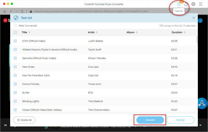 converting youtube music to alac