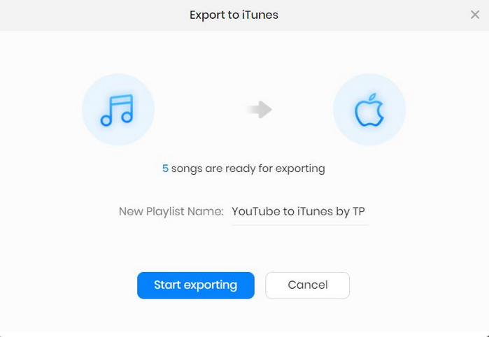 export YouTube music to iTunes