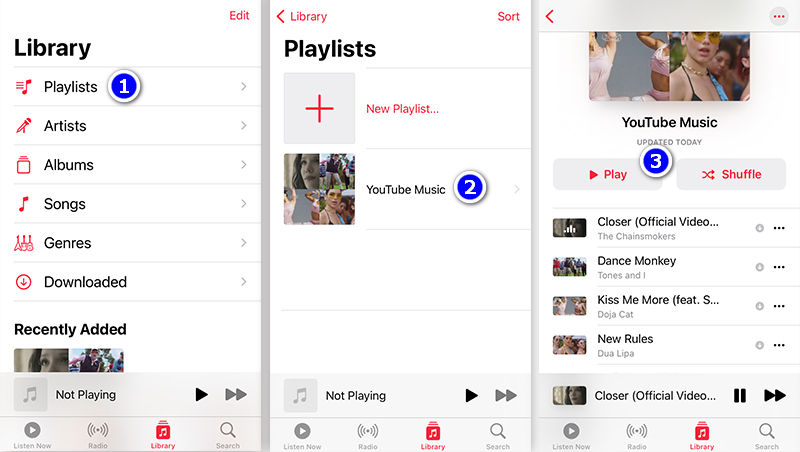 free playback youtube music on iPod