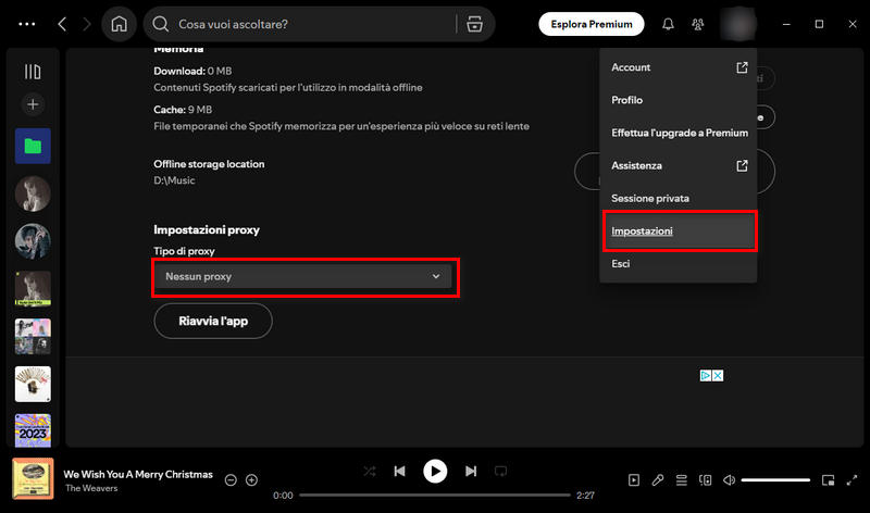 server proxy Spotify