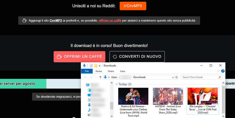 come usare cnvmp3