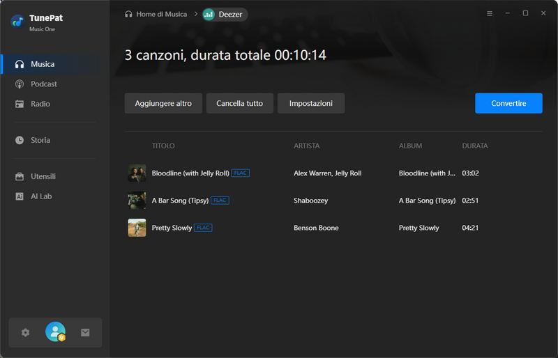TunePat Deezer music to mp3 downloader