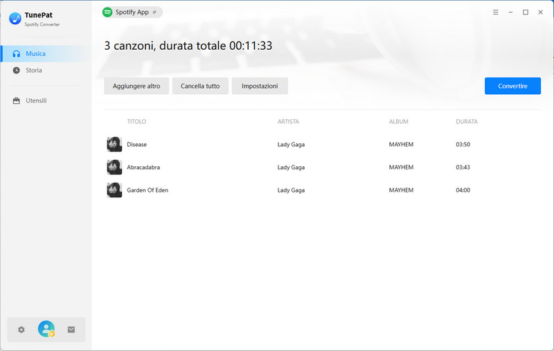 converti canzoni spotify in flac