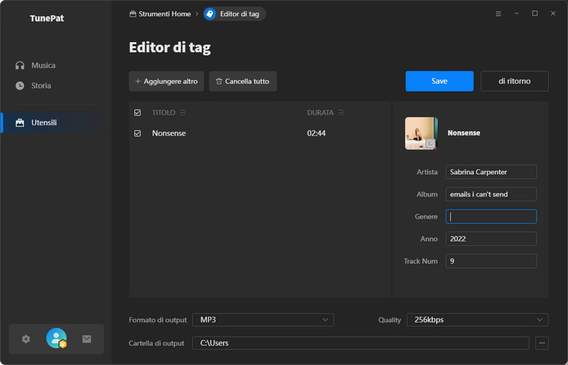 Editor di tag