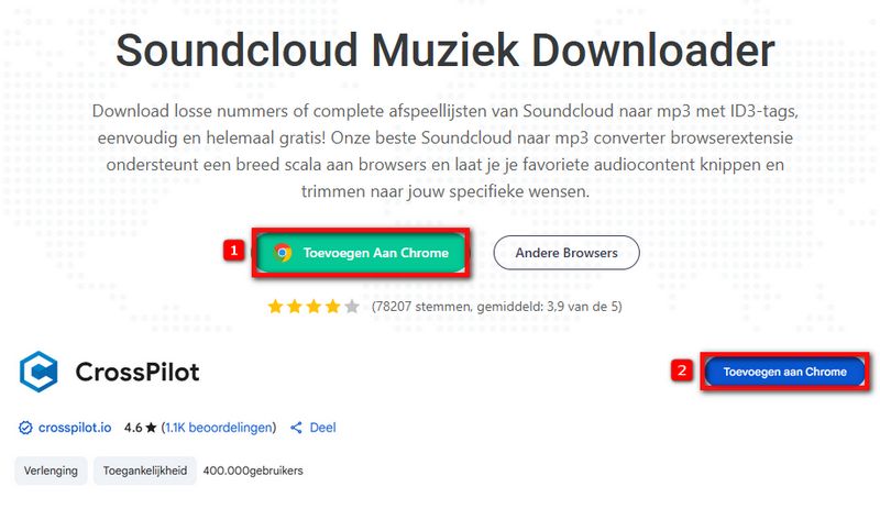 Toevoegen aan Chrome