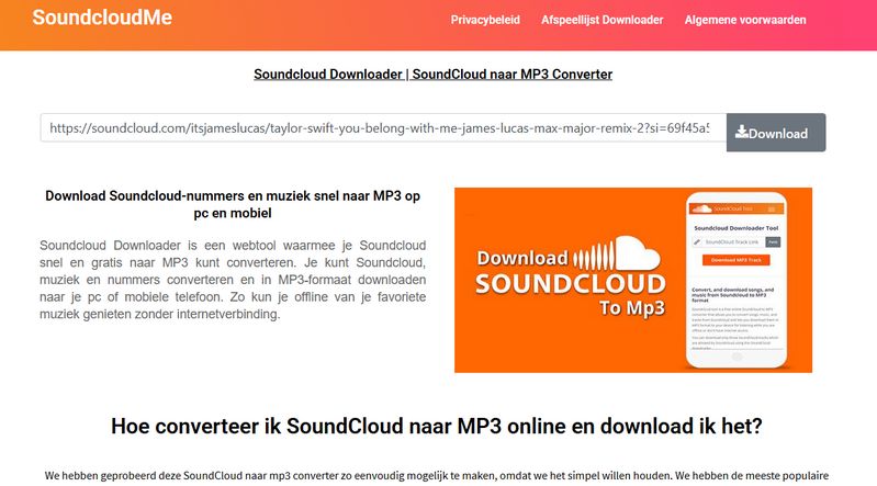 SoundCloud-afspeellijst-downloader