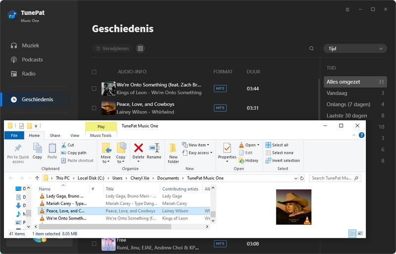 SoundCloud bestanden controleren