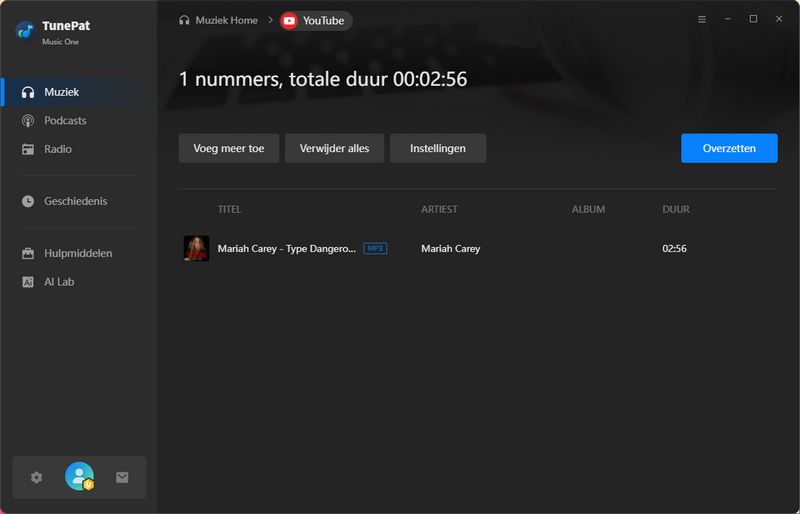 YouTube-video naar audiobestand converteren