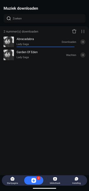 Spotify nummers downloaden op Android